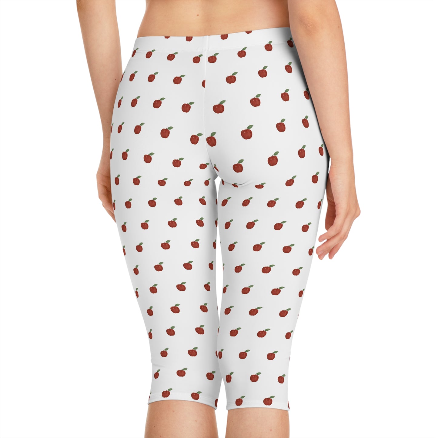 Autumn Apples Capri Leggings