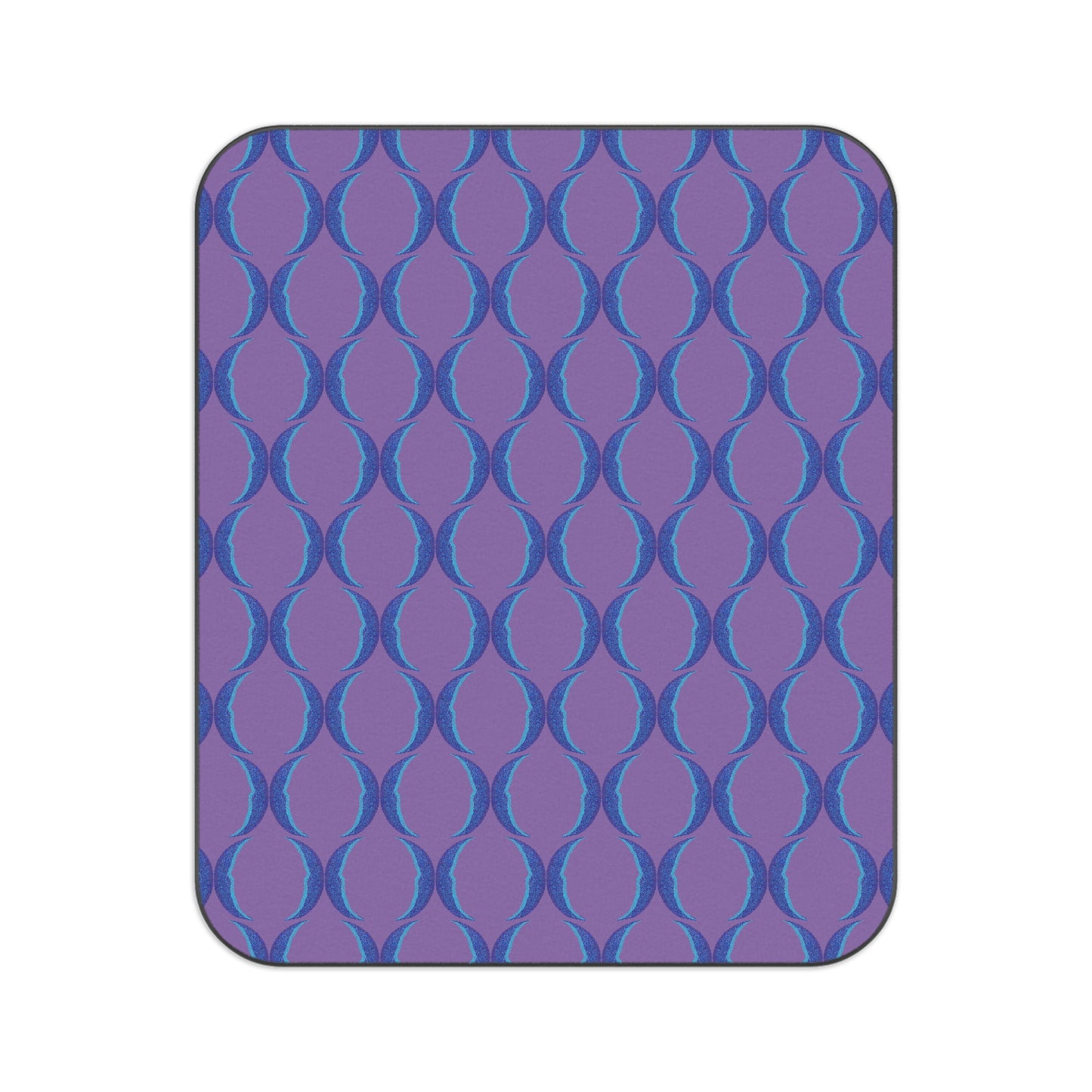 Blue Crescent Moon Picnic Blanket