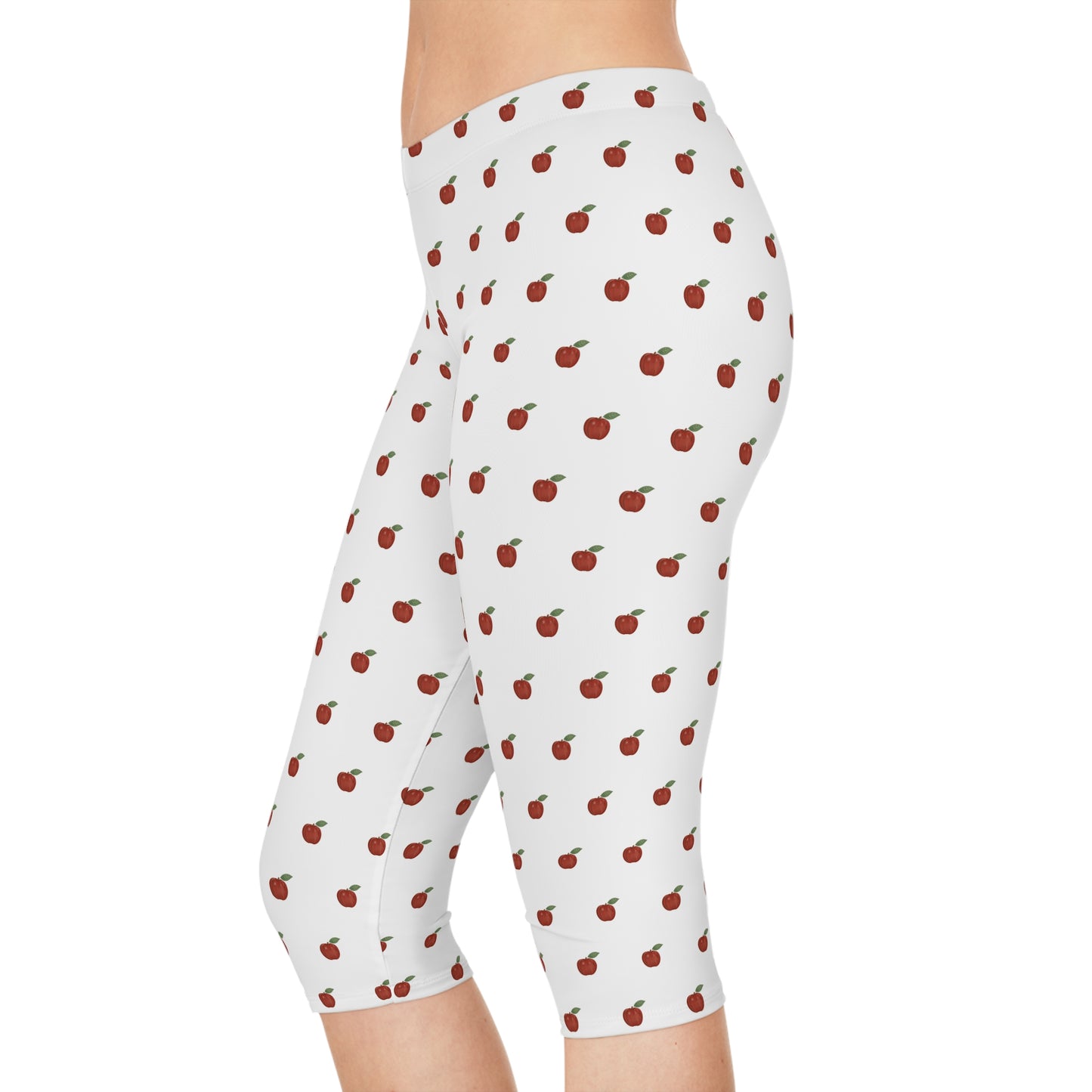 Autumn Apples Capri Leggings