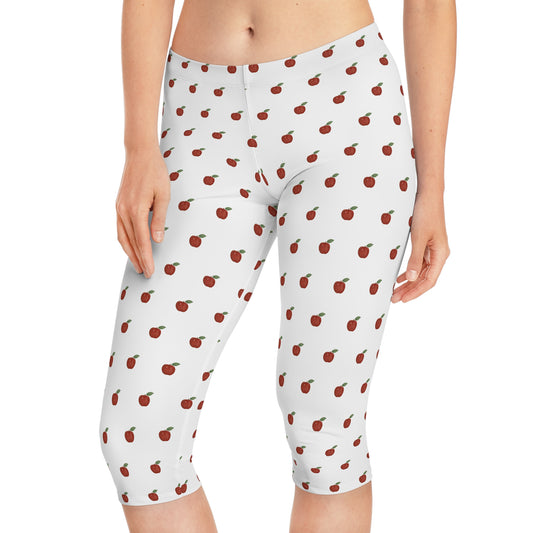 Autumn Apples Capri Leggings
