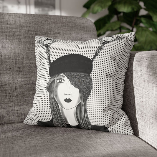 Street Light Lampposts Suede Square Pillow Cover