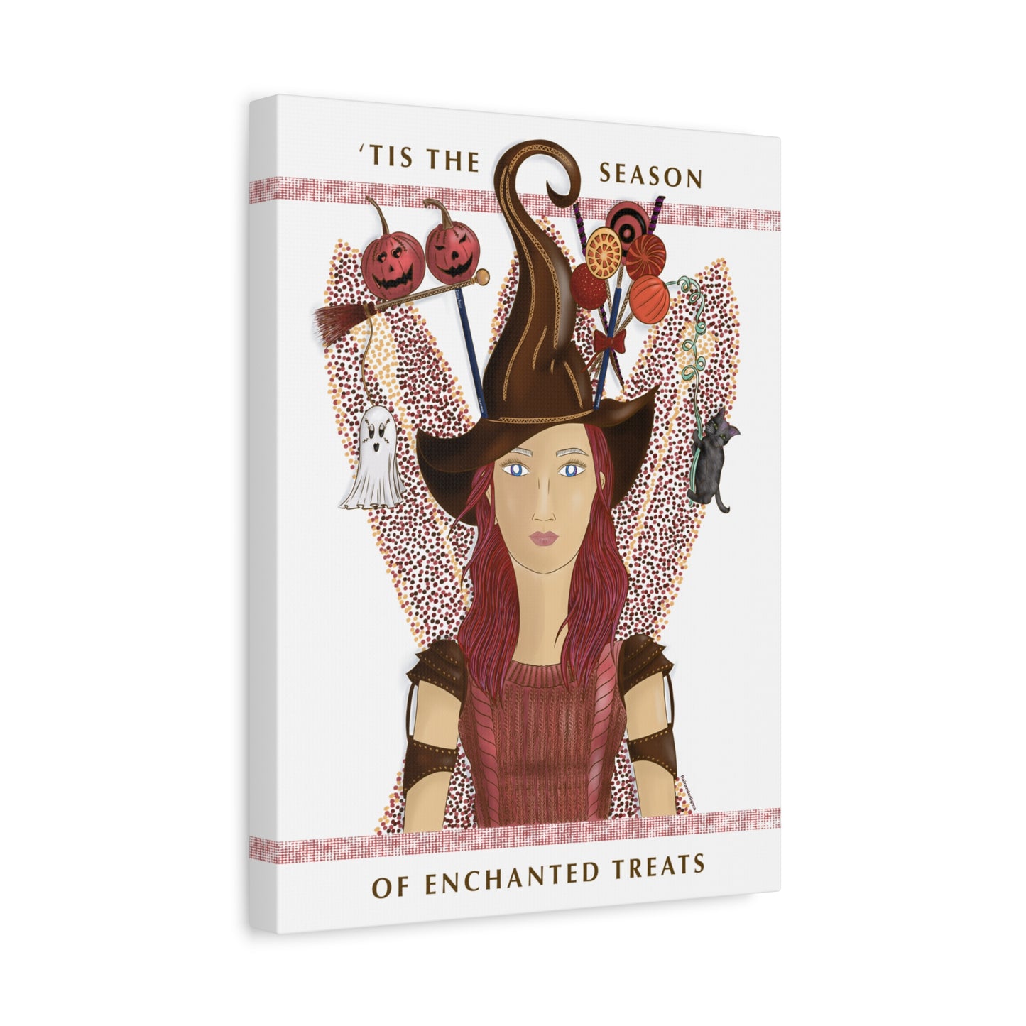 No.46 Girl with the Witch's Hat Canvas Art Print