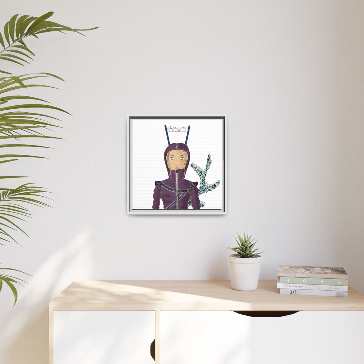 No.26 Girl with the Brave Hood Framed Canvas Art Print