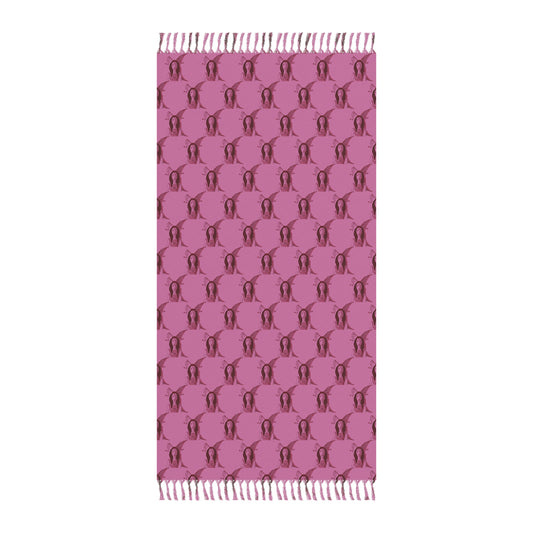 Red Wine Glasses Boho Beach Blanket