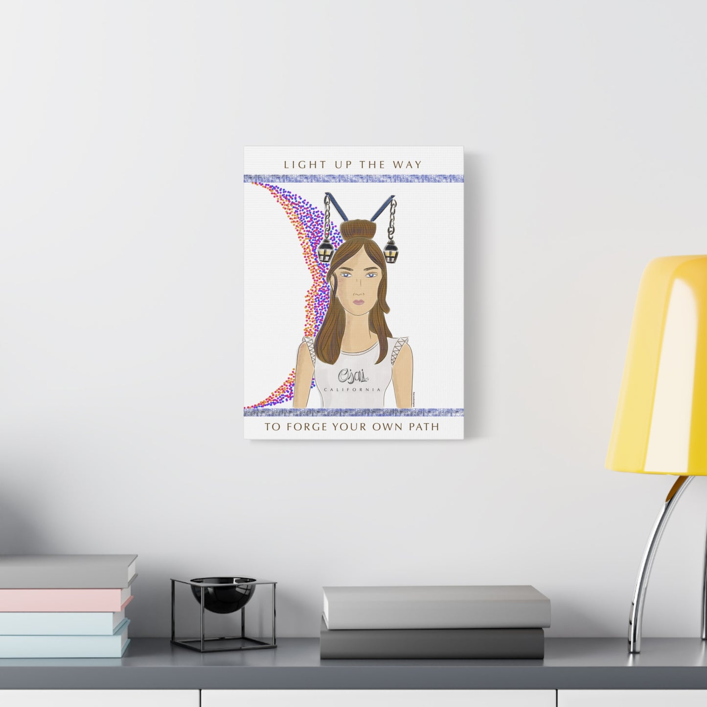 No.1 Girl with the Lanterns Canvas Art Print