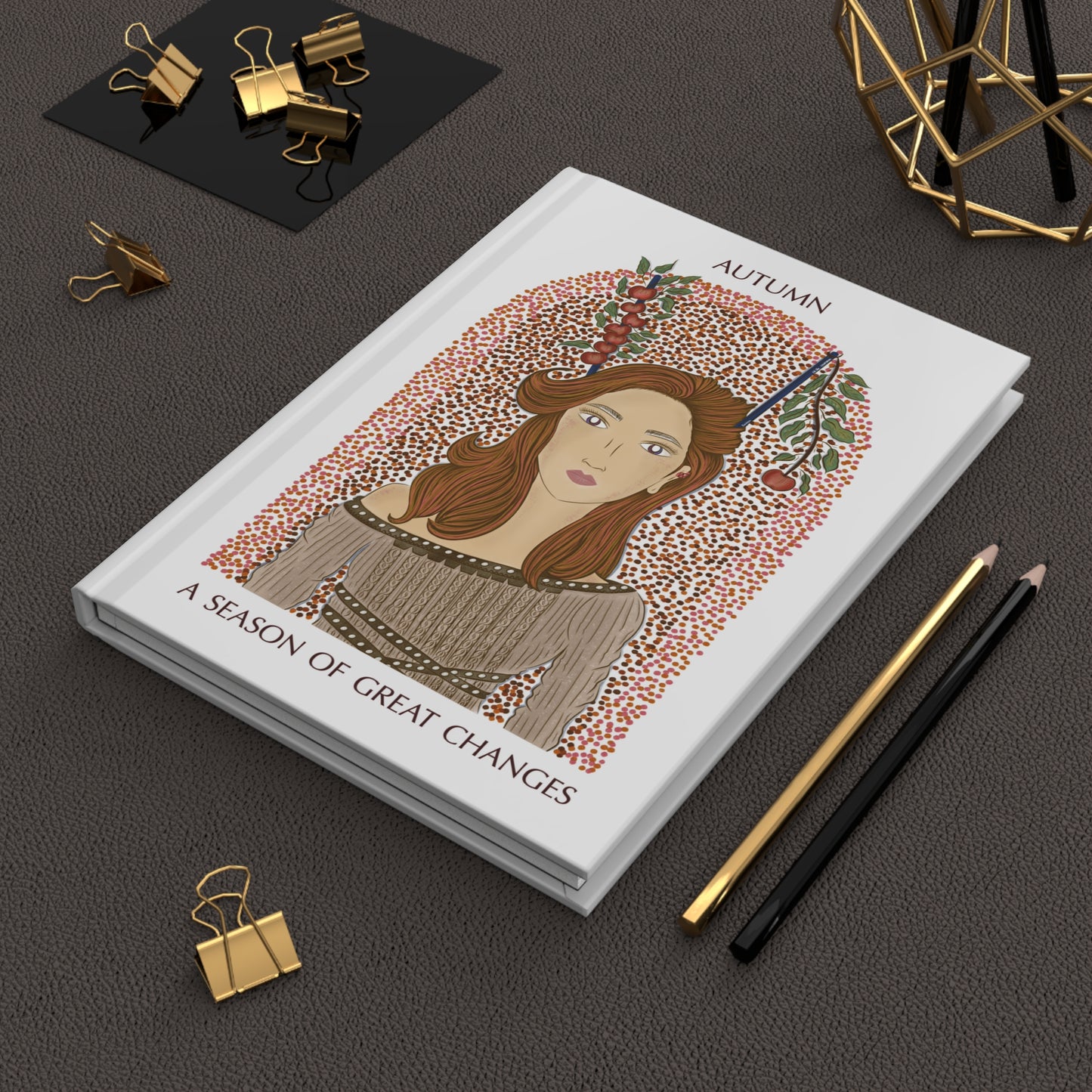 Autumn Apples Hardcover Journal