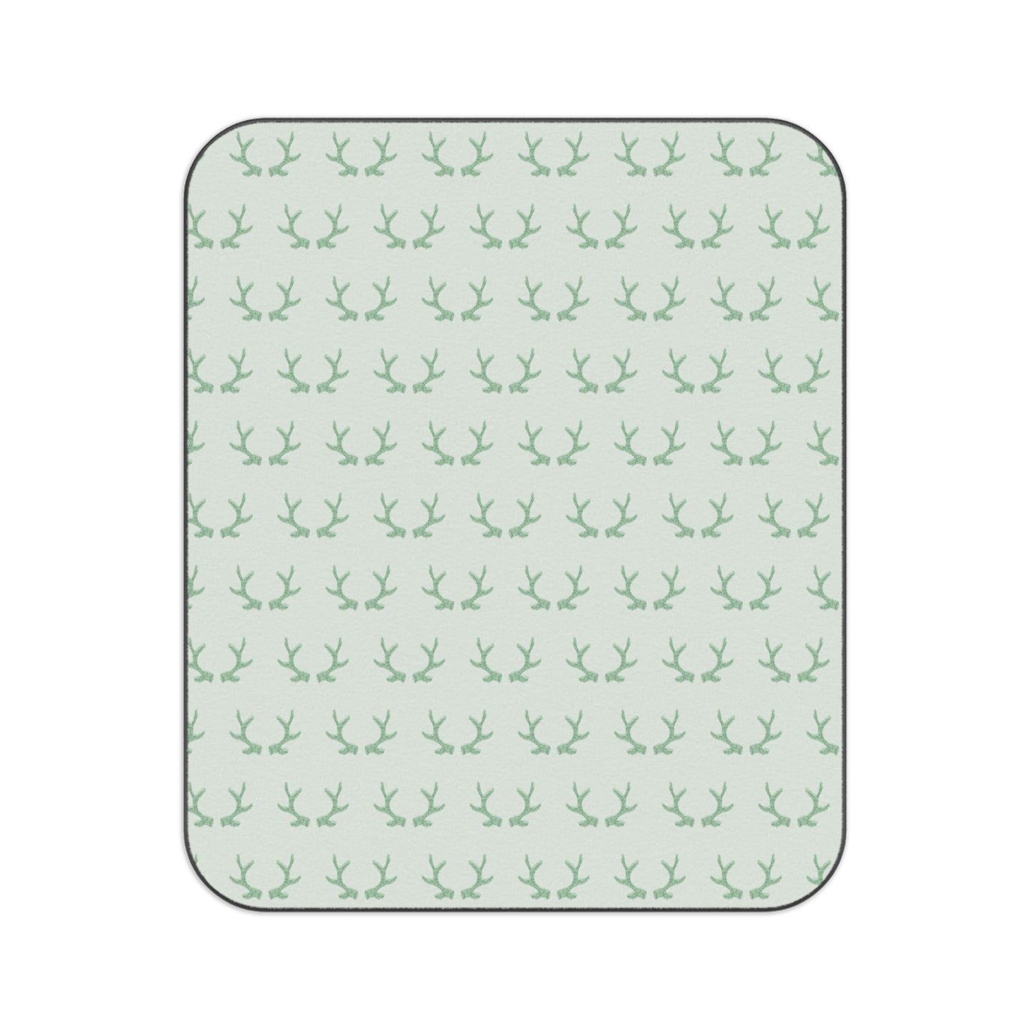 Green Antlers Picnic Blanket
