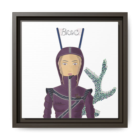 No.26 Girl with the Brave Hood Framed Canvas Art Print
