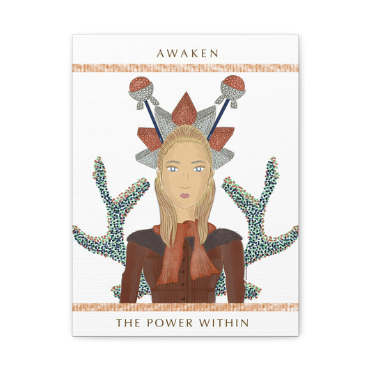 No.30 Girl with the Bling Sculpture Canvas Art Print