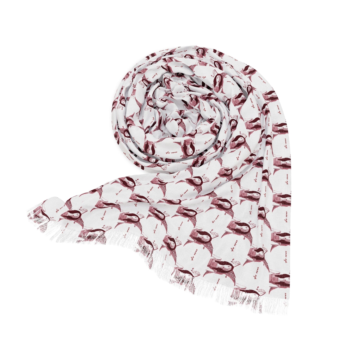 Red Wine Glasses Light Scarf