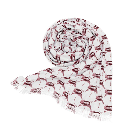 Red Wine Glasses Light Scarf