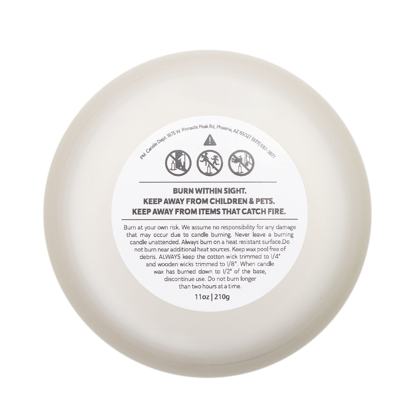 Brave Frosted Glass Candle