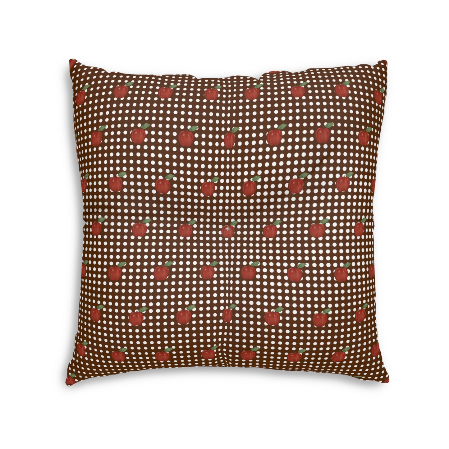 Autumn Apples Tufted Square Floor Pillow