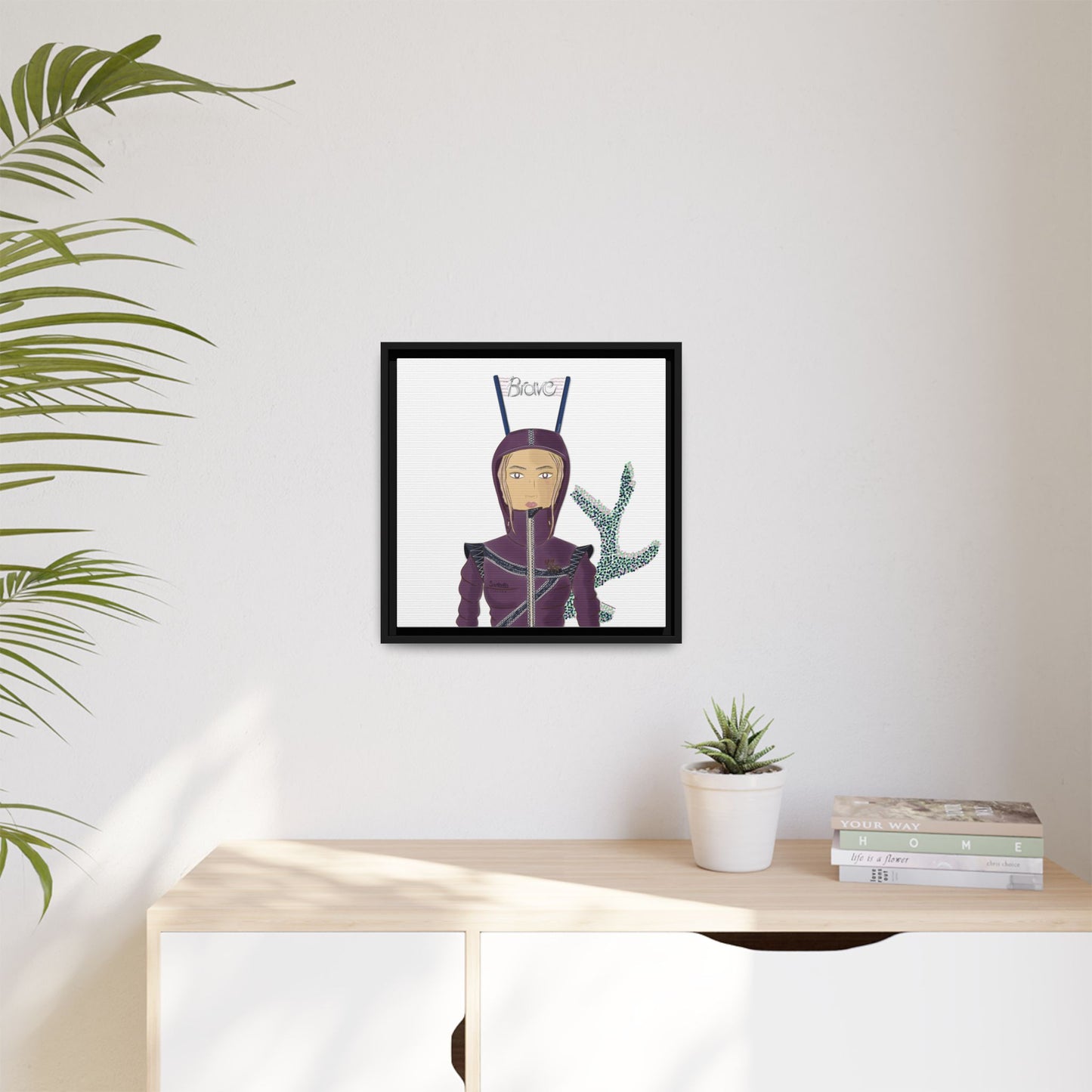 No.26 Girl with the Brave Hood Framed Canvas Art Print