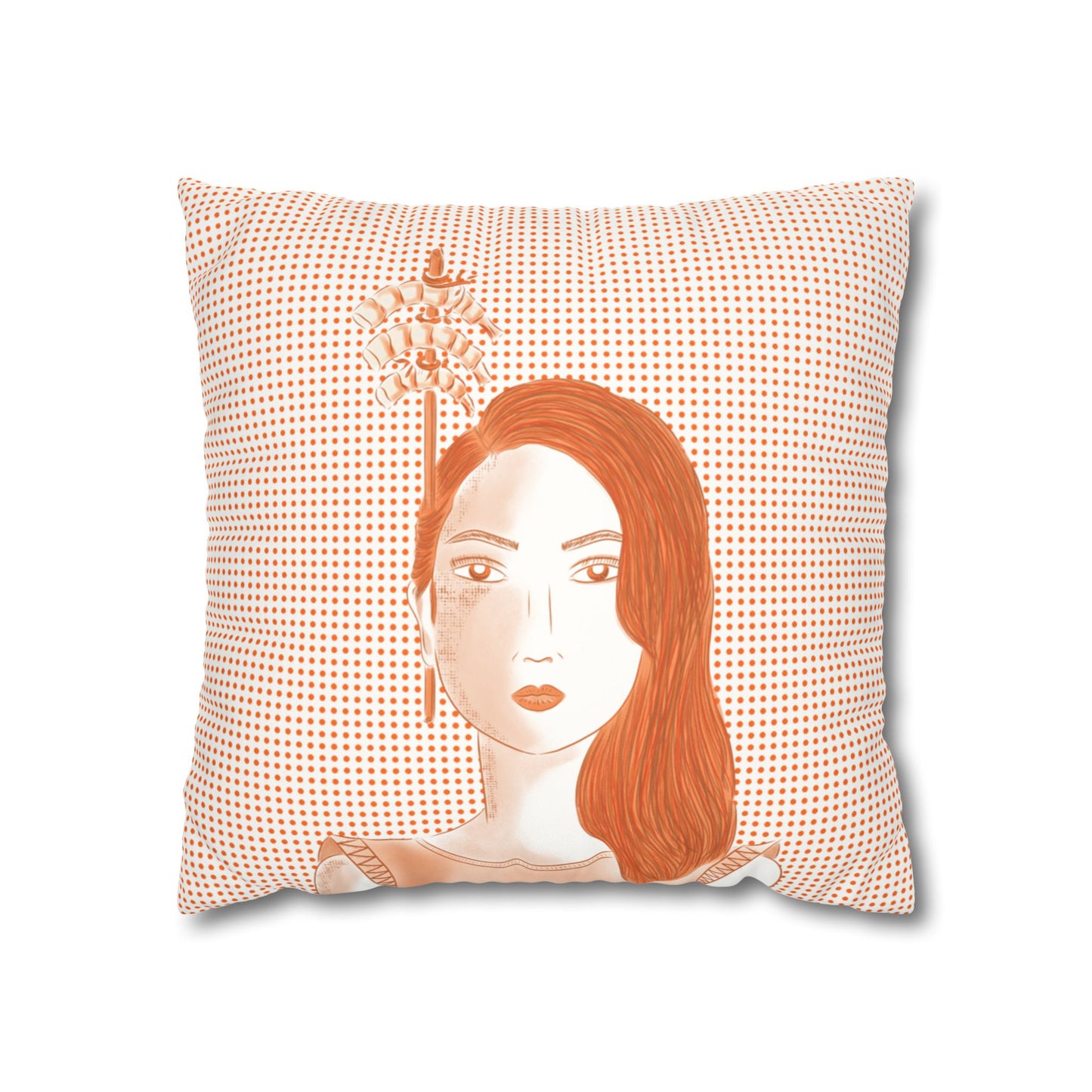 Shrimps Suede Square Pillow Cover