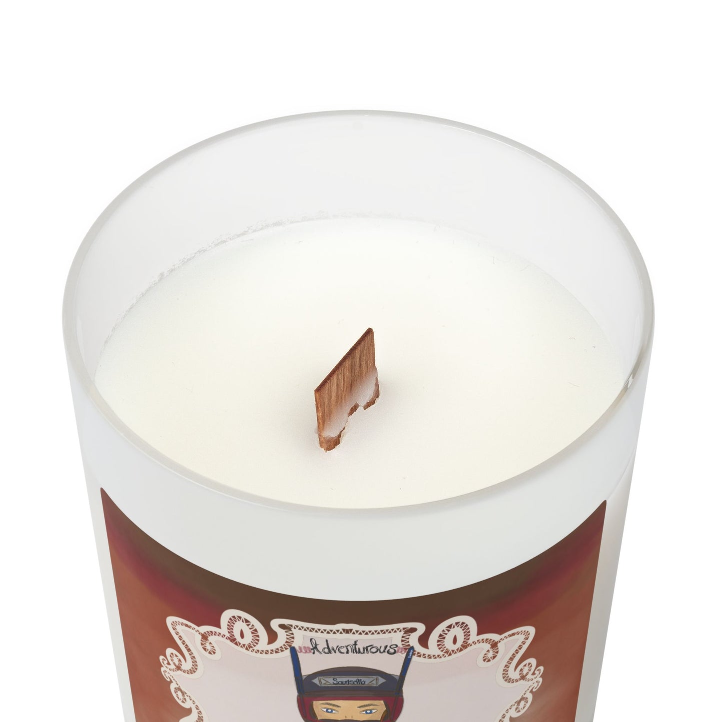 Adventurous Frosted Glass Candle