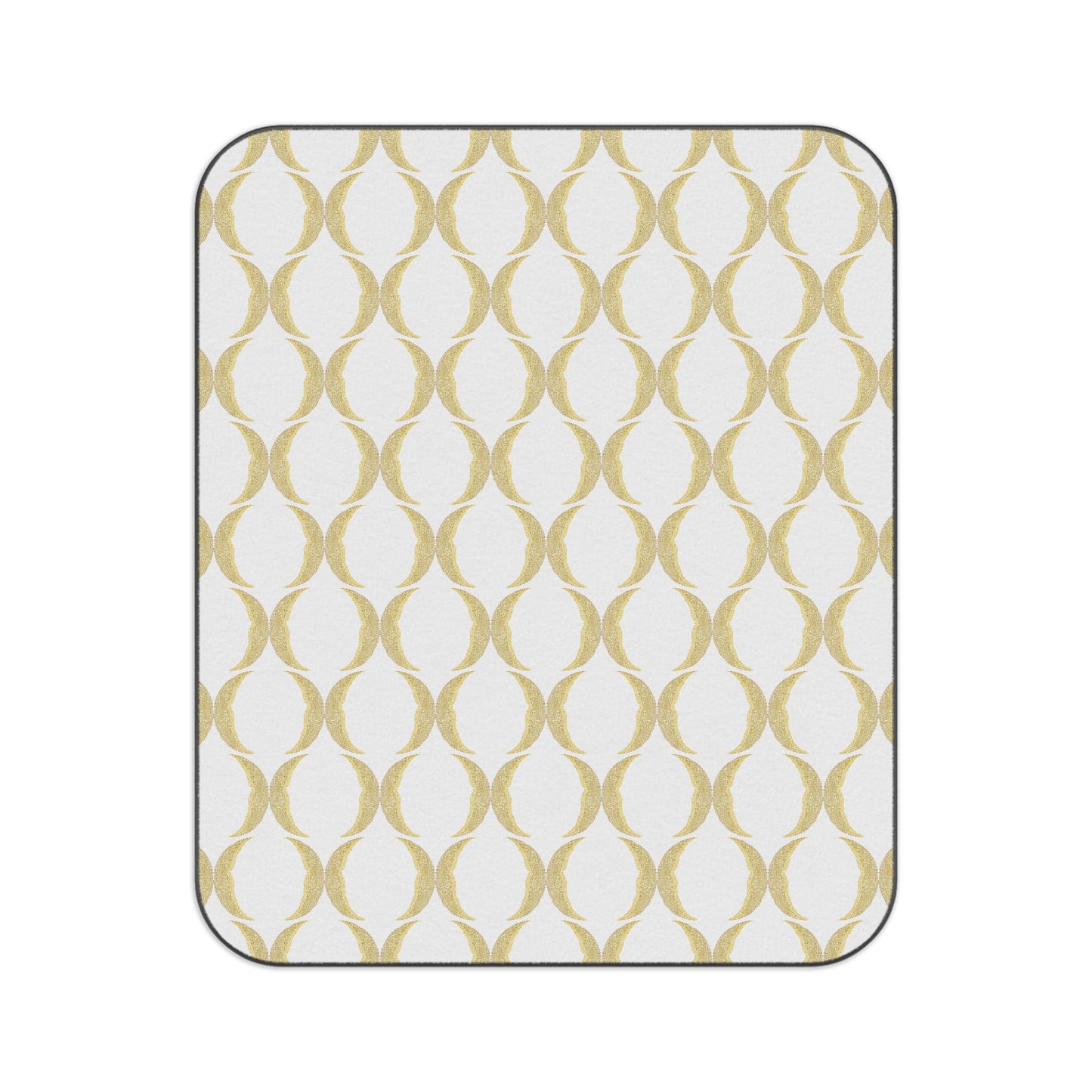 Yellow Crescent Moon Picnic Blanket