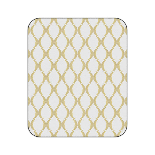 Yellow Crescent Moon Picnic Blanket