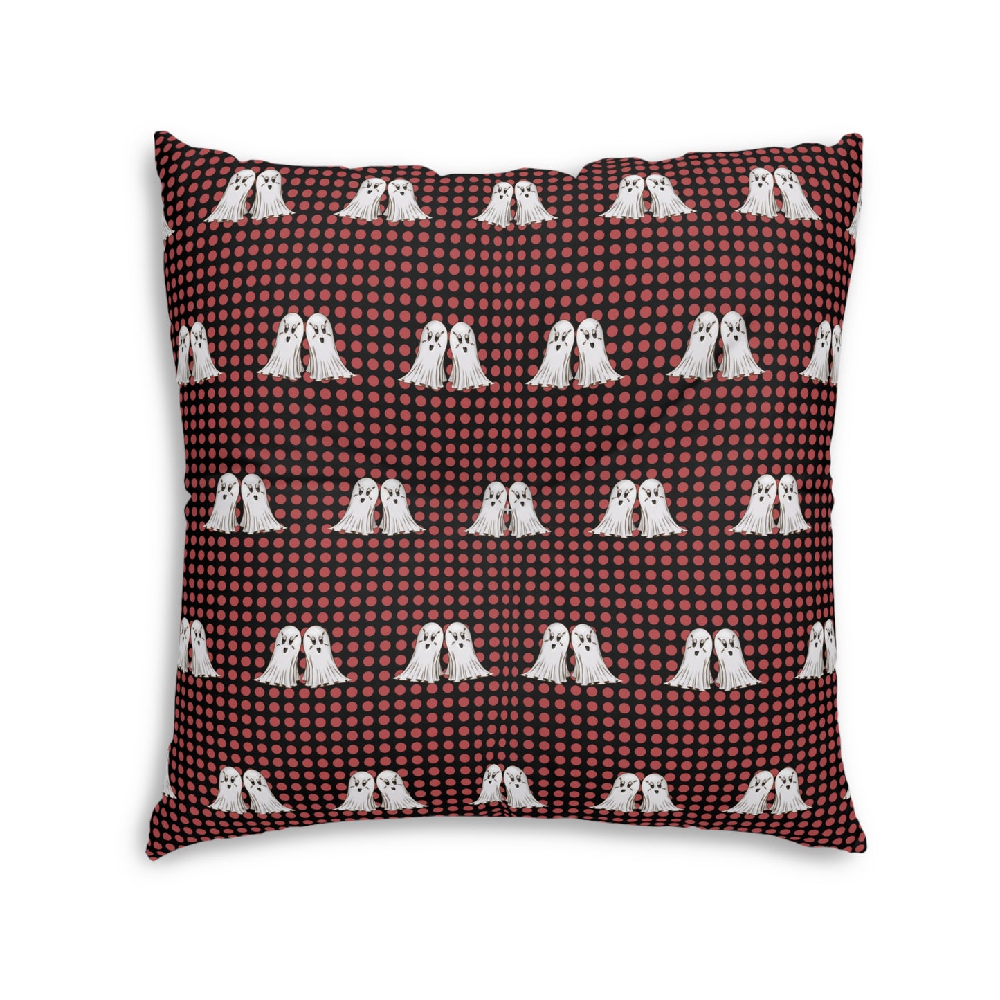 Halloween Ghosts Tufted Square Floor Pillow