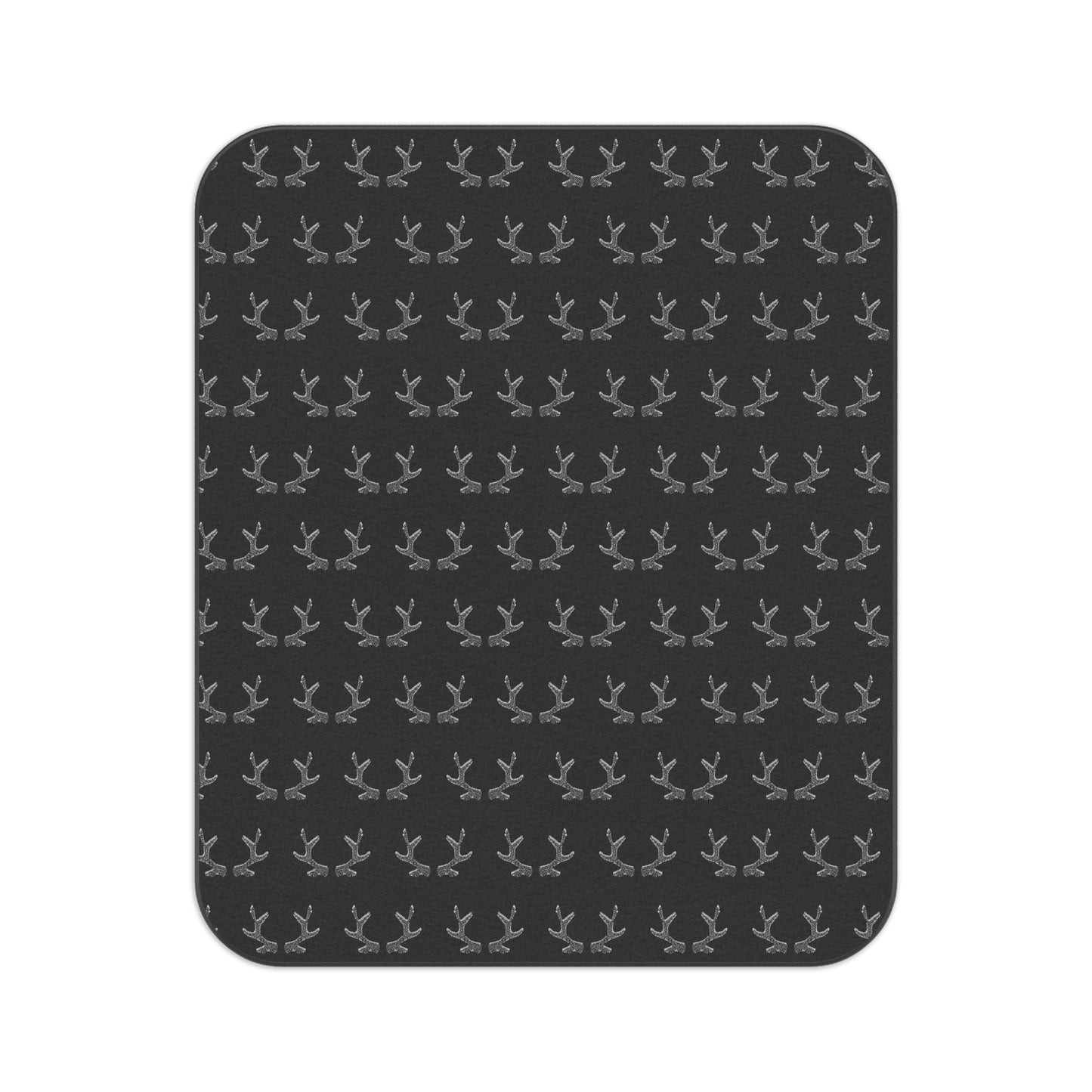 Black Antlers Picnic Blanket