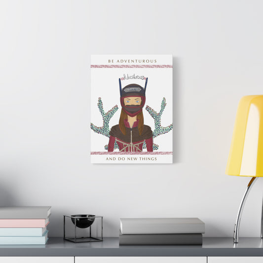 No.21 Girl with the Adventurous Helmet Canvas Art Print