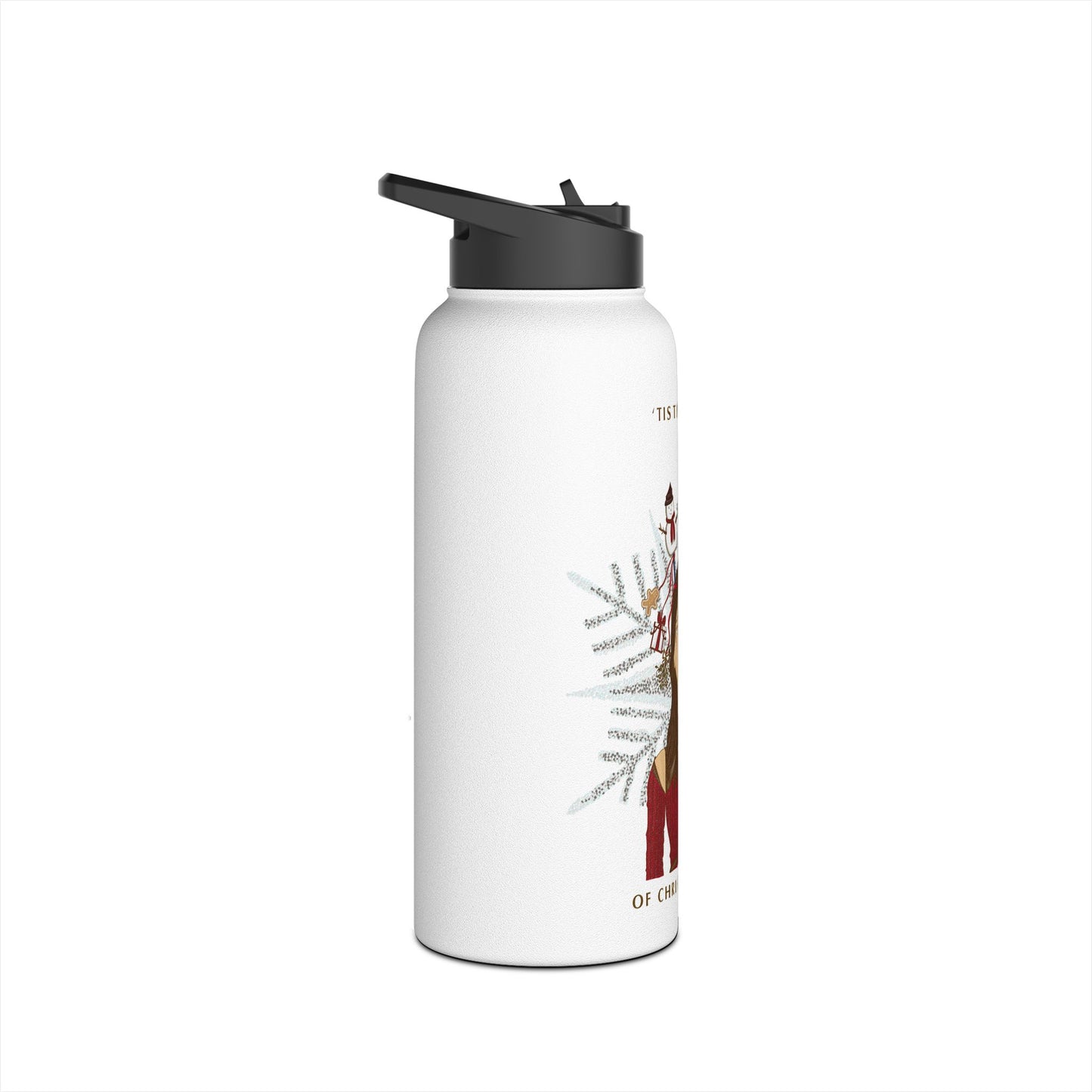 Christmas Cheer Stainless Steel Water Bottle