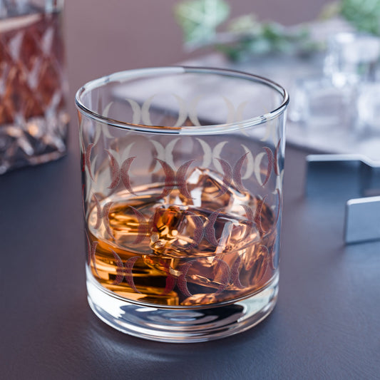 Red Crescent Moon Drinking Glass