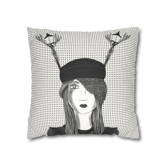 Street Light Lampposts Suede Square Pillow Cover