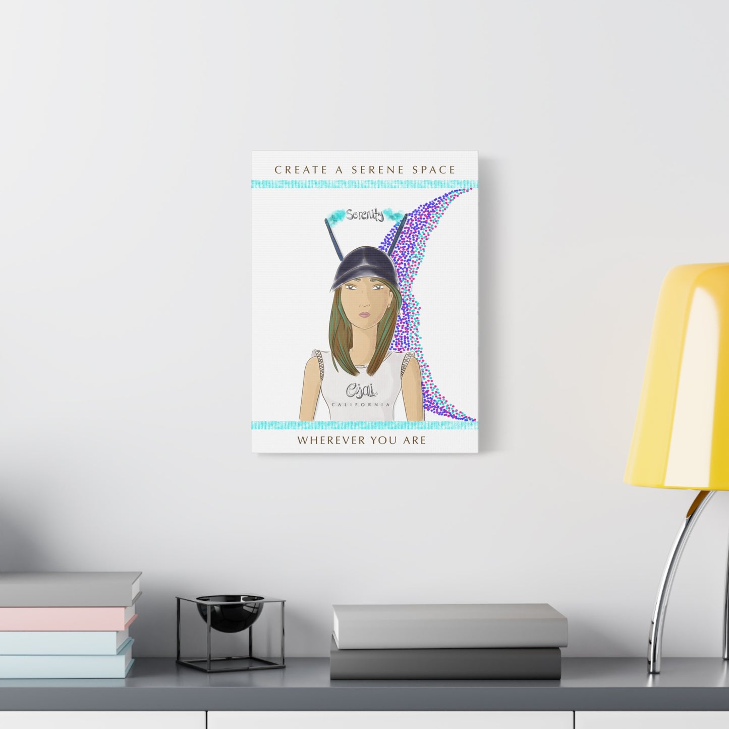 No.2 Girl with the Serenity Cap Canvas Art Print