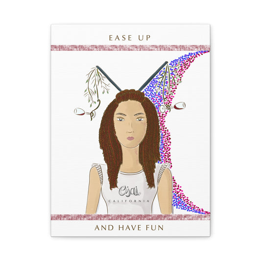 No.5 Girl with the Red Wine Glasses Canvas Art Print