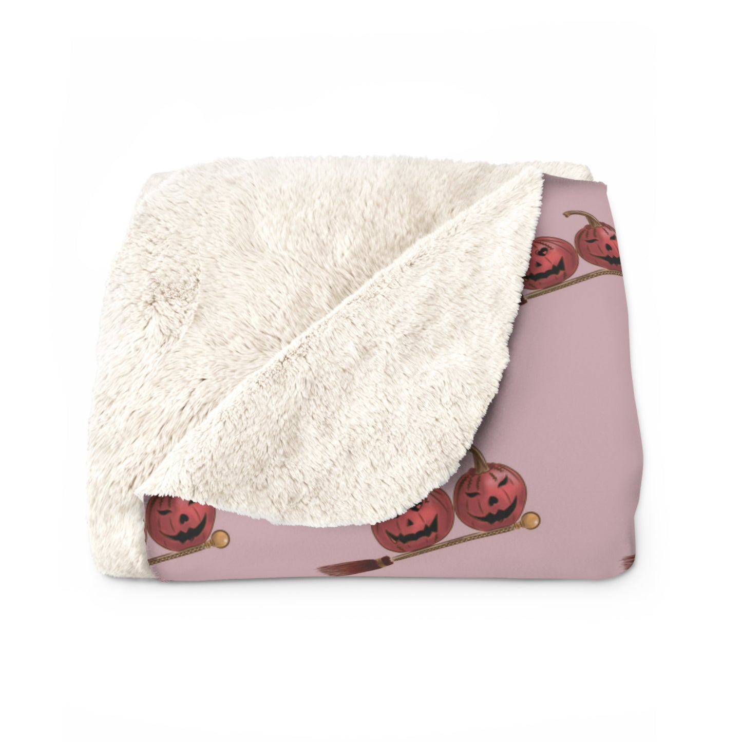 Halloween Pumpkins Sherpa Blanket