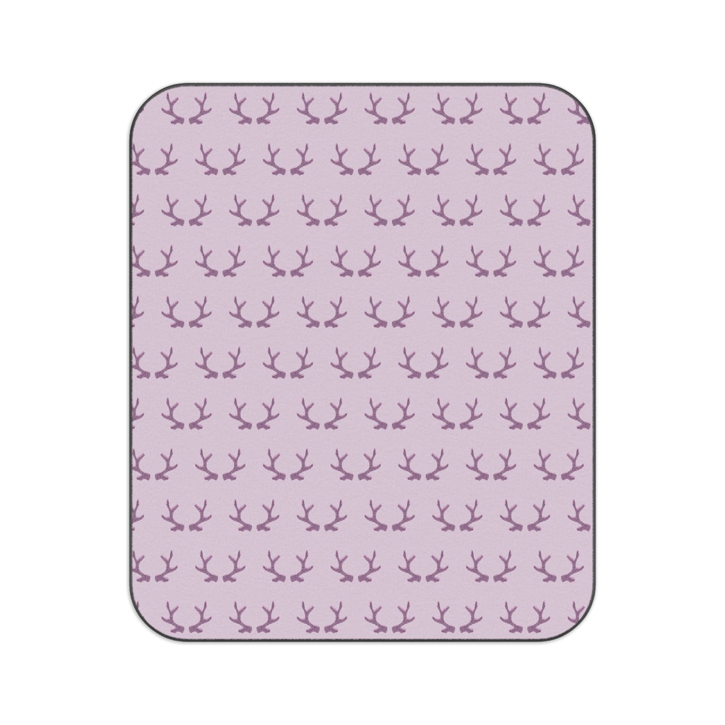 Purple Antlers Picnic Blanket