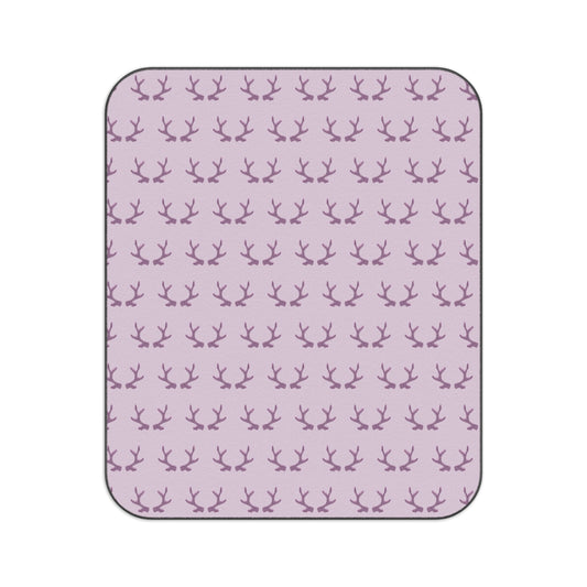 Purple Antlers Picnic Blanket