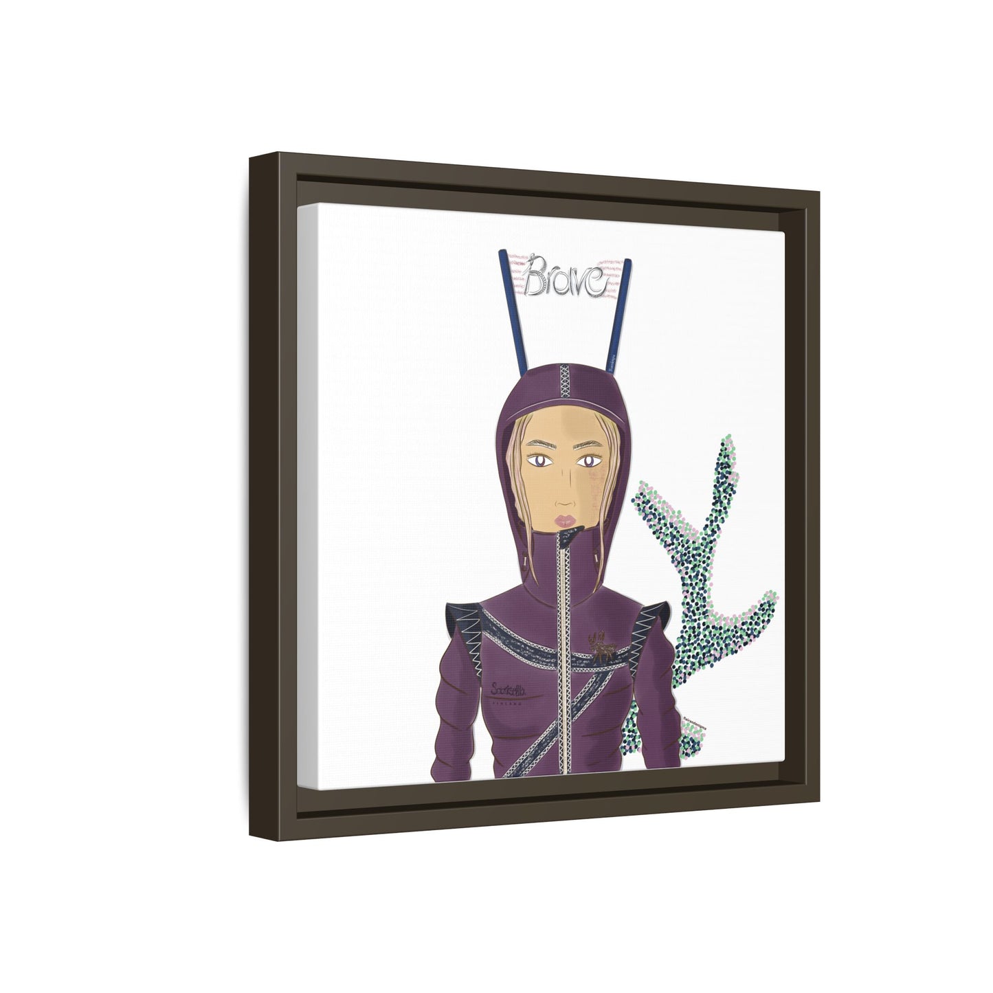 No.26 Girl with the Brave Hood Framed Canvas Art Print