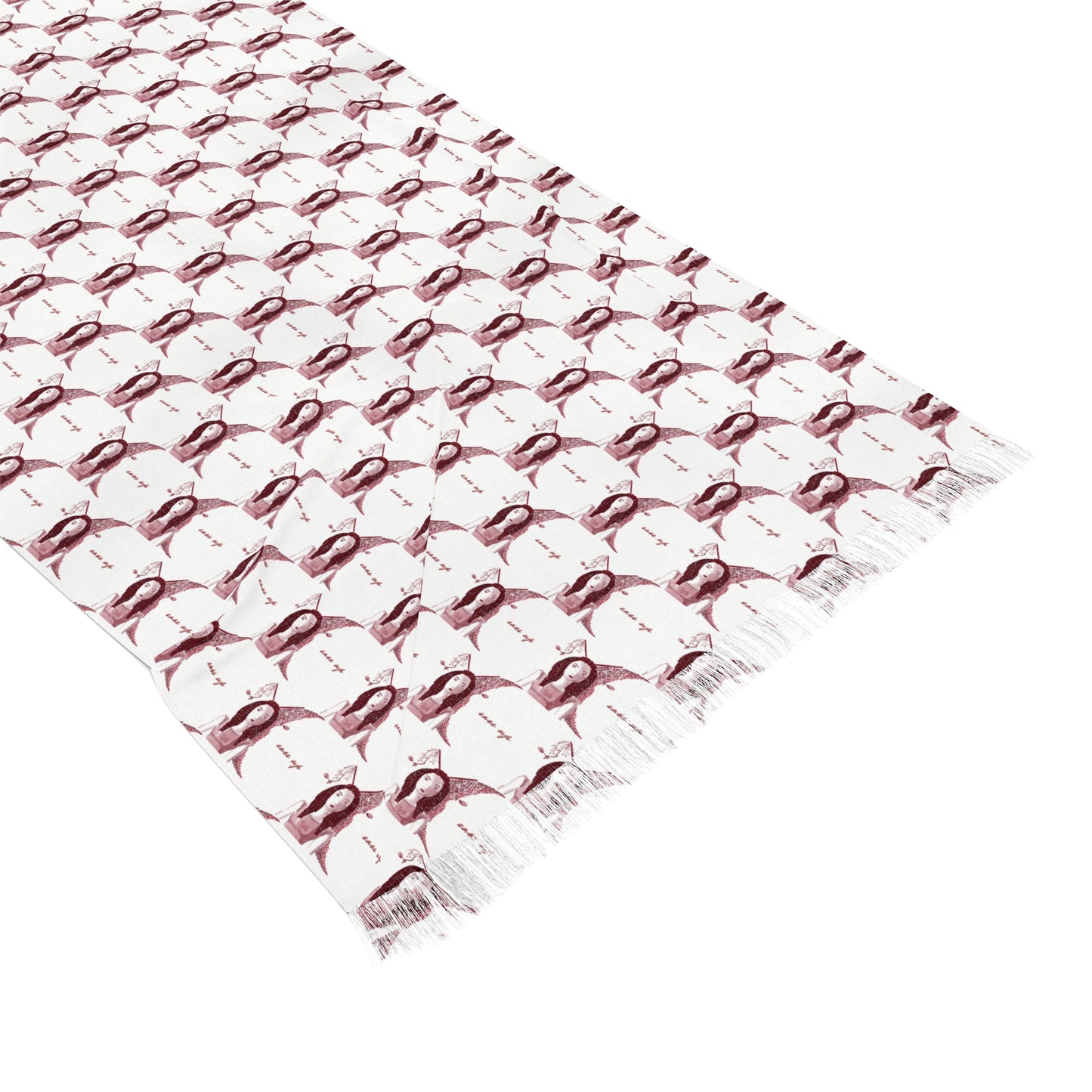 Red Wine Glasses Light Scarf
