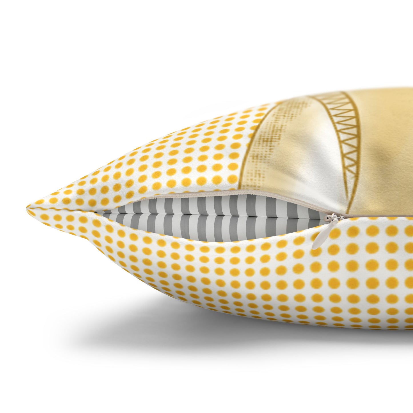 Lemons Suede Square Pillow Cover