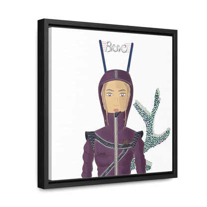 No.26 Girl with the Brave Hood Framed Canvas Art Print