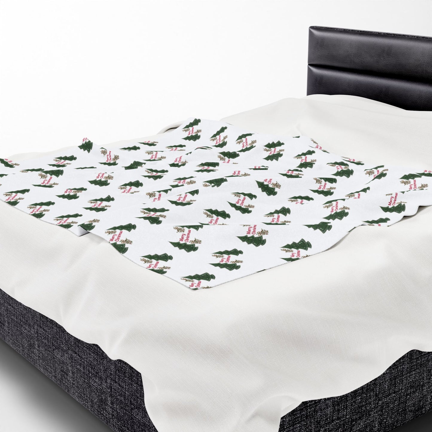 Christmas Trees Velveteen Plush Blanket
