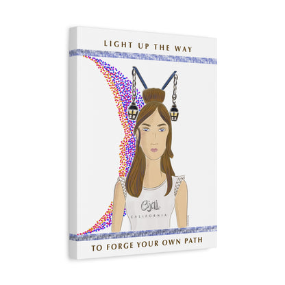 No.1 Girl with the Lanterns Canvas Art Print