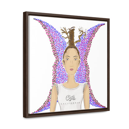 No.9 Girl with the Oak Branches Framed Canvas Art Print