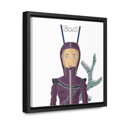 No.26 Girl with the Brave Hood Framed Canvas Art Print