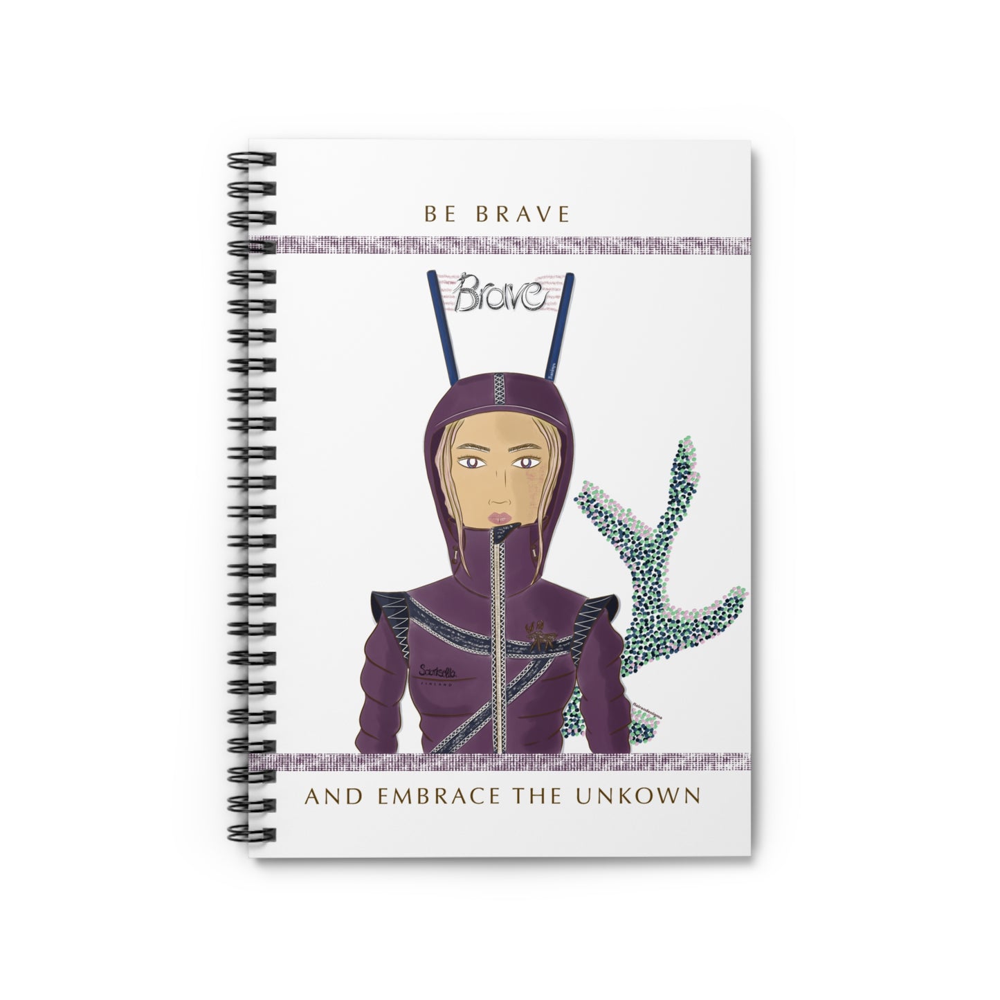 Brave Spiral Notebook