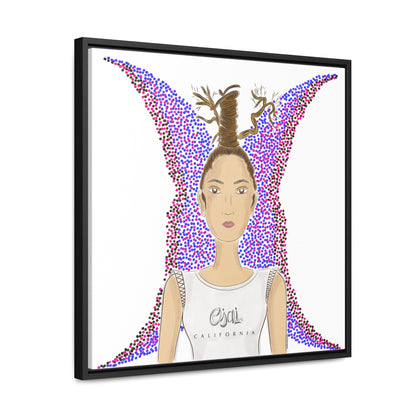 No.9 Girl with the Oak Branches Framed Canvas Art Print