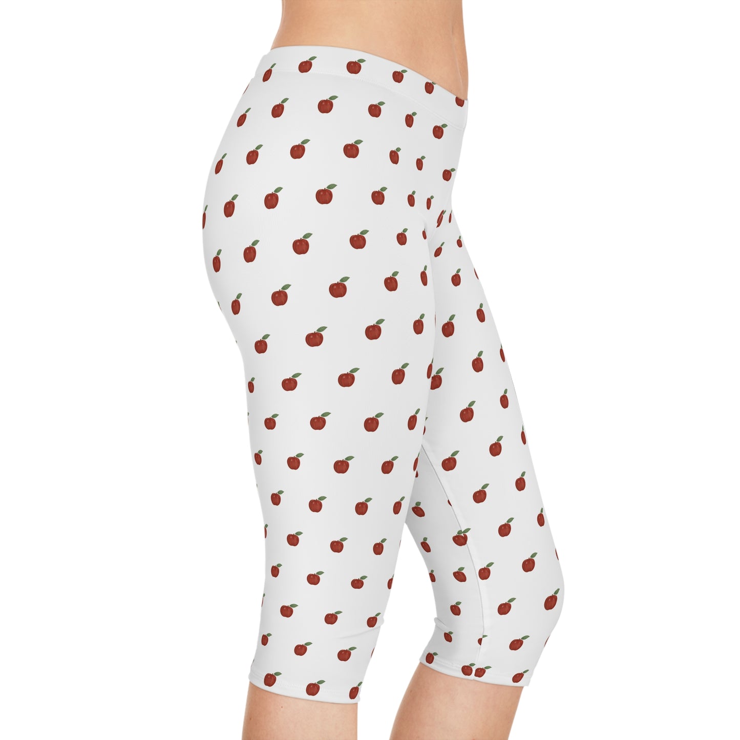 Autumn Apples Capri Leggings