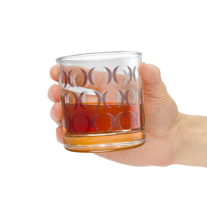 Red Crescent Moon Drinking Glass