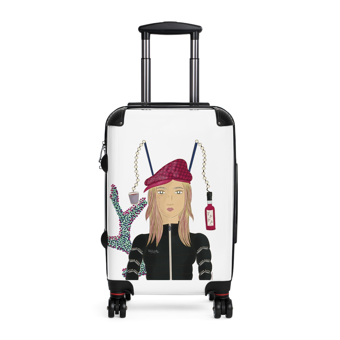 Strawberry Mulled Wine Travel Luggage