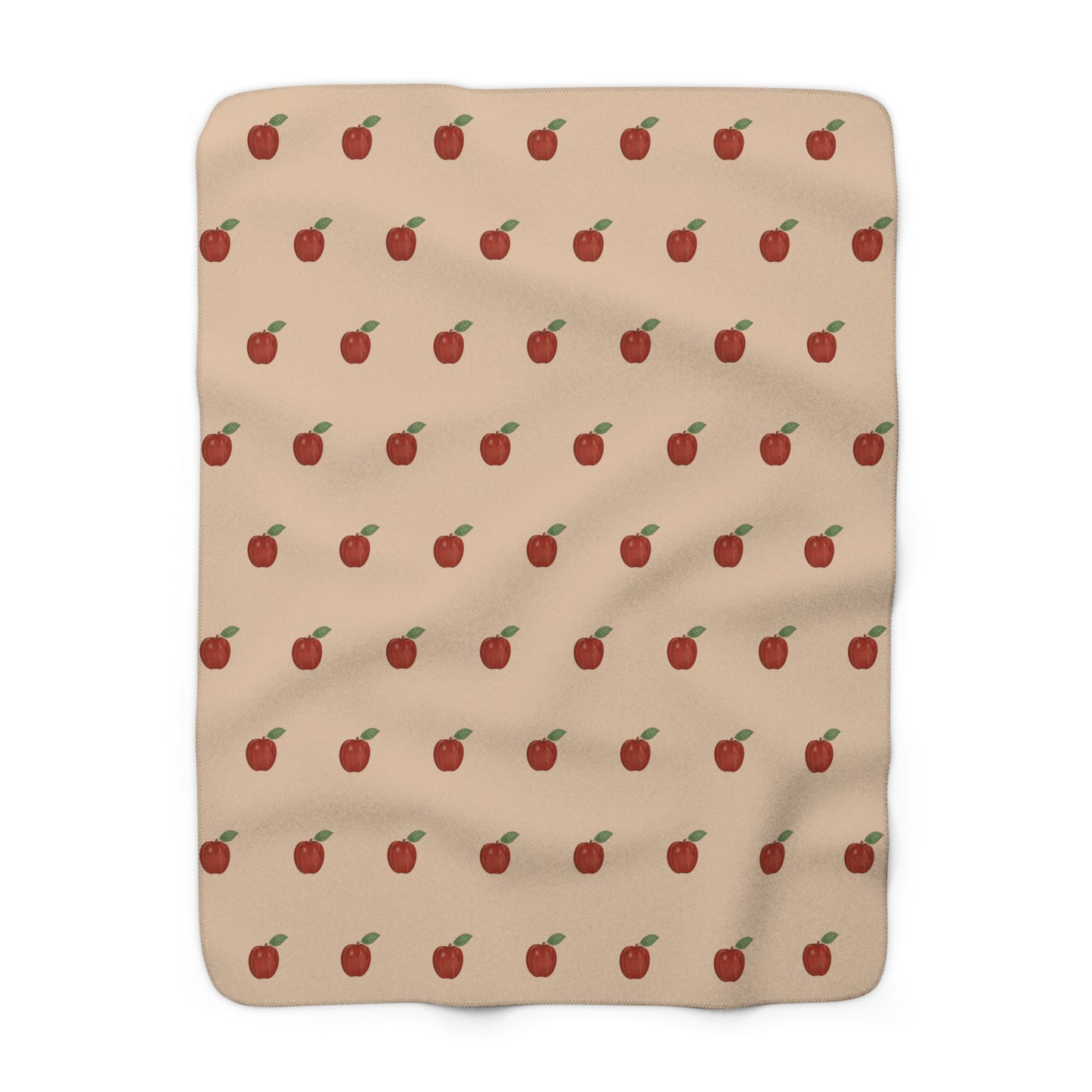 Autumn Apples Sherpa Blanket