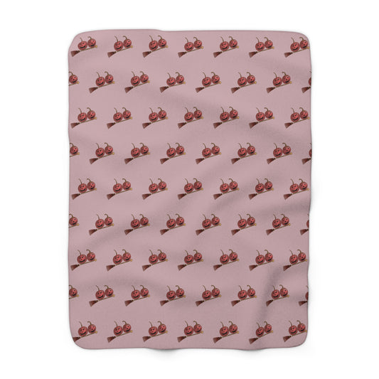 Halloween Pumpkins Sherpa Blanket