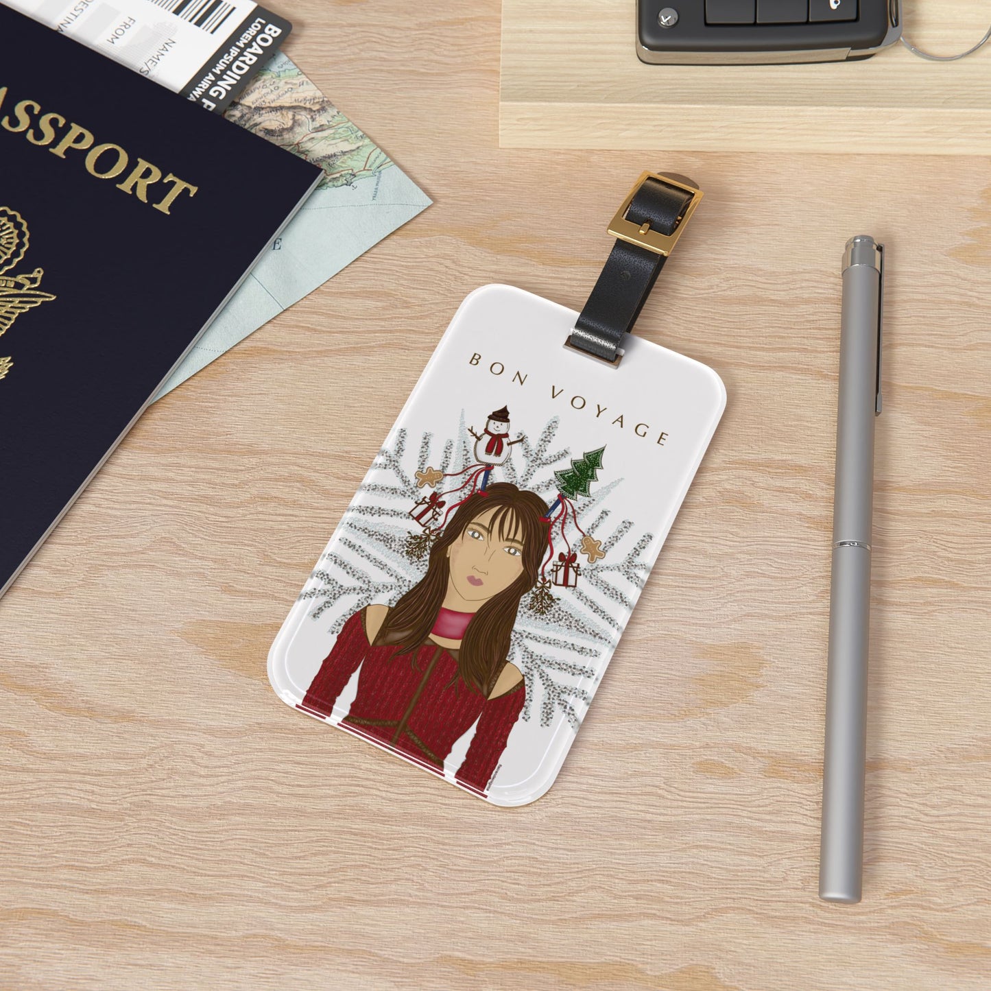 Christmas Cheer Luggage Tag