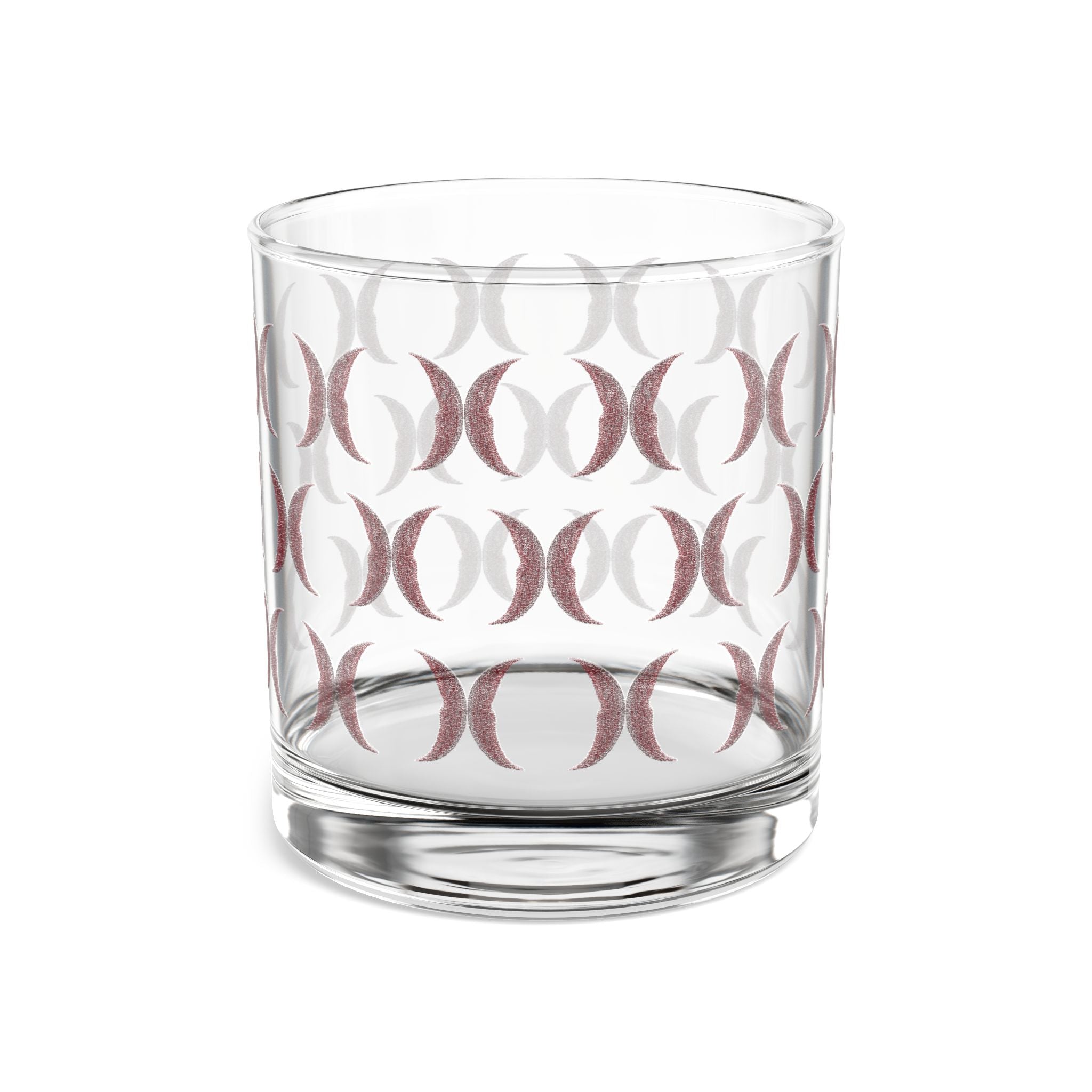 Red Crescent Moon Drinking Glass